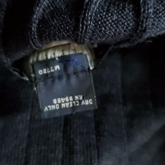 Brooks Brothers 346 Ribbed Fine Merino Wool Sweater L Light Weight Blue - Picture 5 of 5